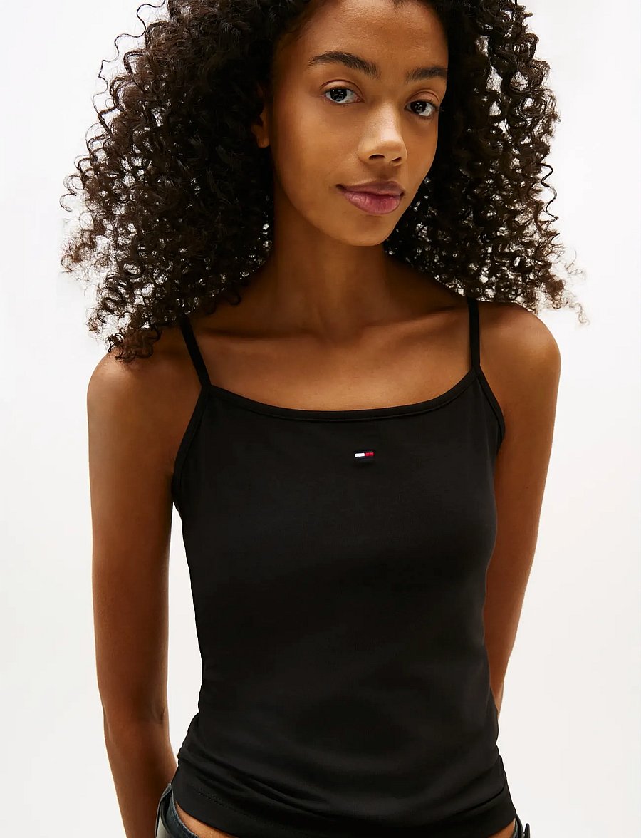 Tommy Jeans - TJW ESSENTIAL STRAP TOP EXT - Ärmellose tops - black - 5