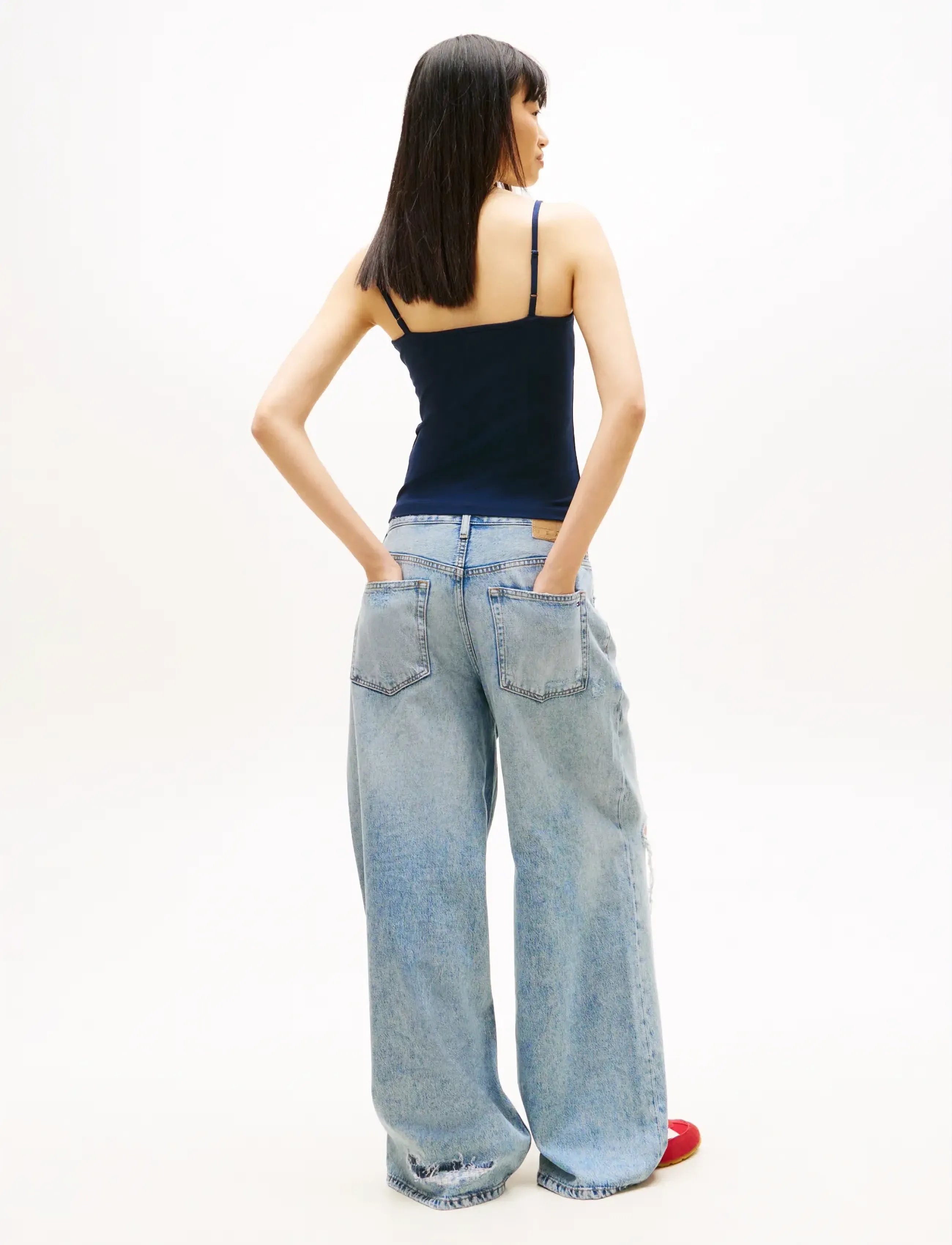 Tommy Jeans - TJW ESSENTIAL STRAP TOP EXT - Ärmellose tops - dark night navy - 4