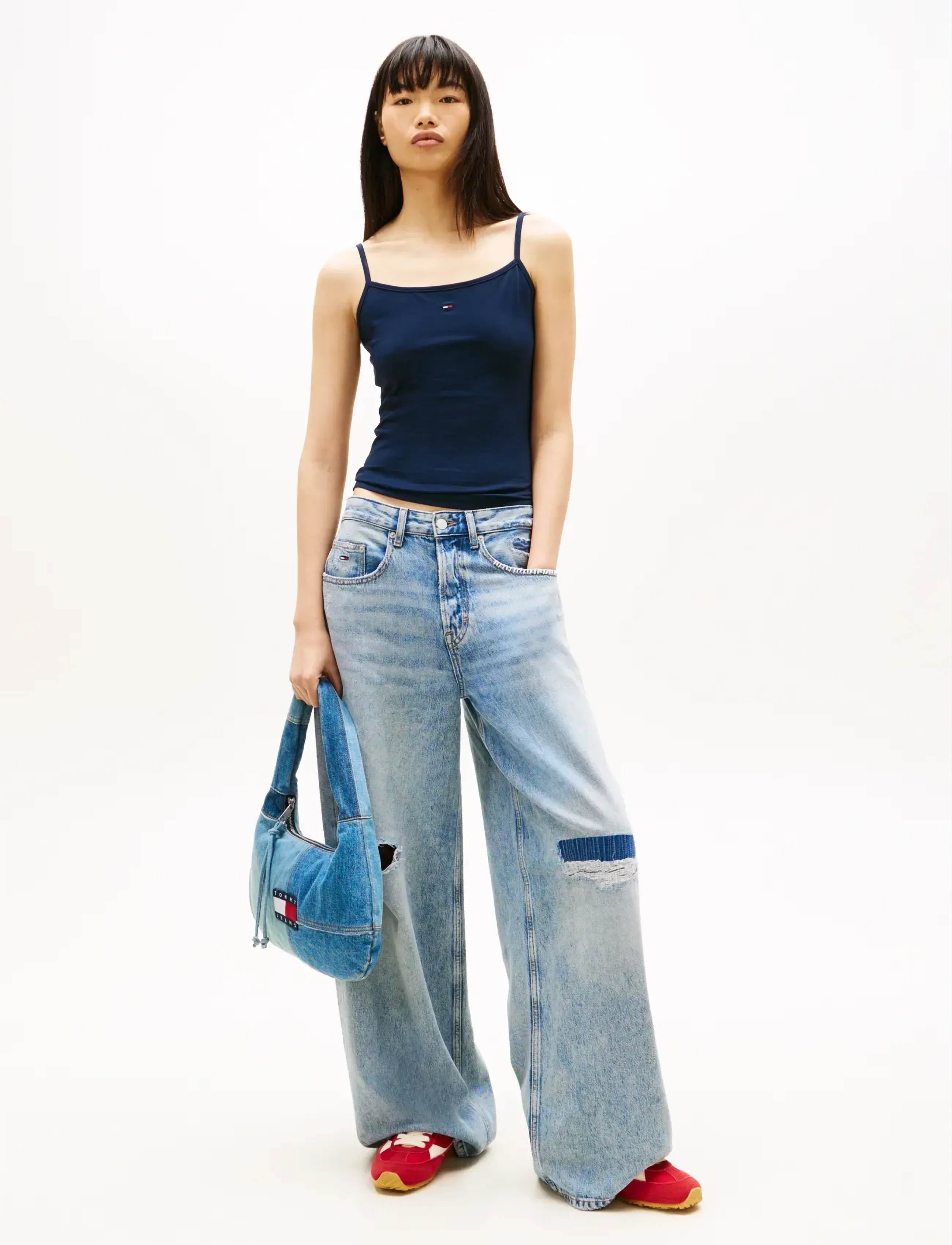 Tommy Jeans - TJW ESSENTIAL STRAP TOP EXT - Ärmellose tops - dark night navy - 5