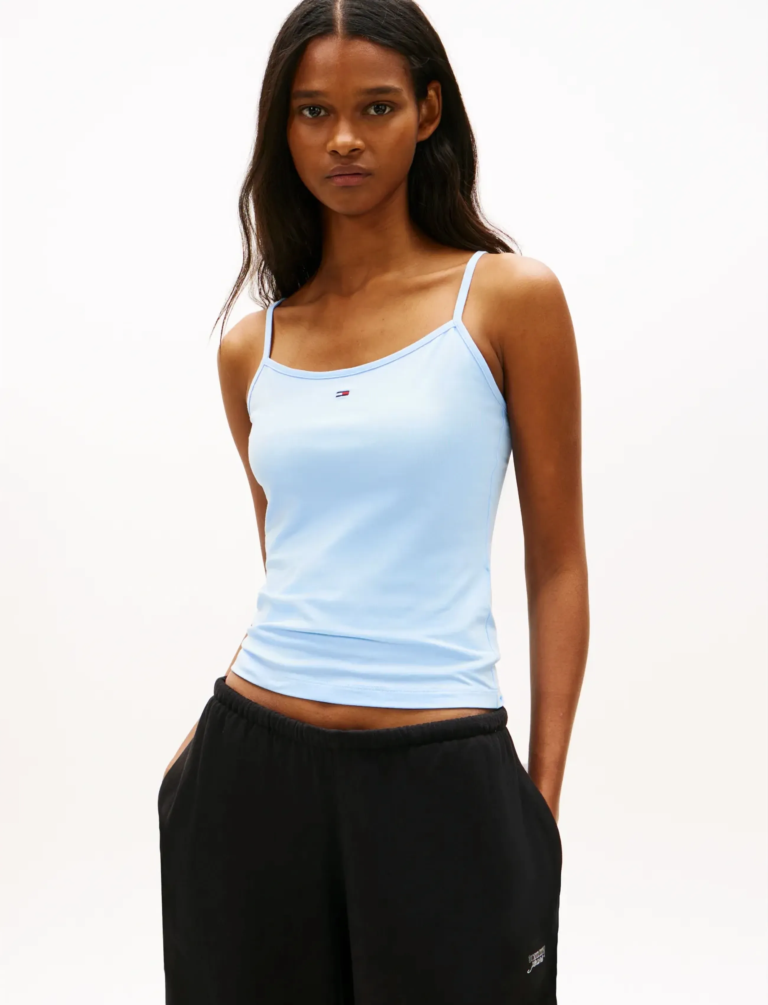 Tommy Jeans TJW ESSENTIAL STRAP TOP EXT - Kleidung - LIGHT POWDERY BLUE / blue