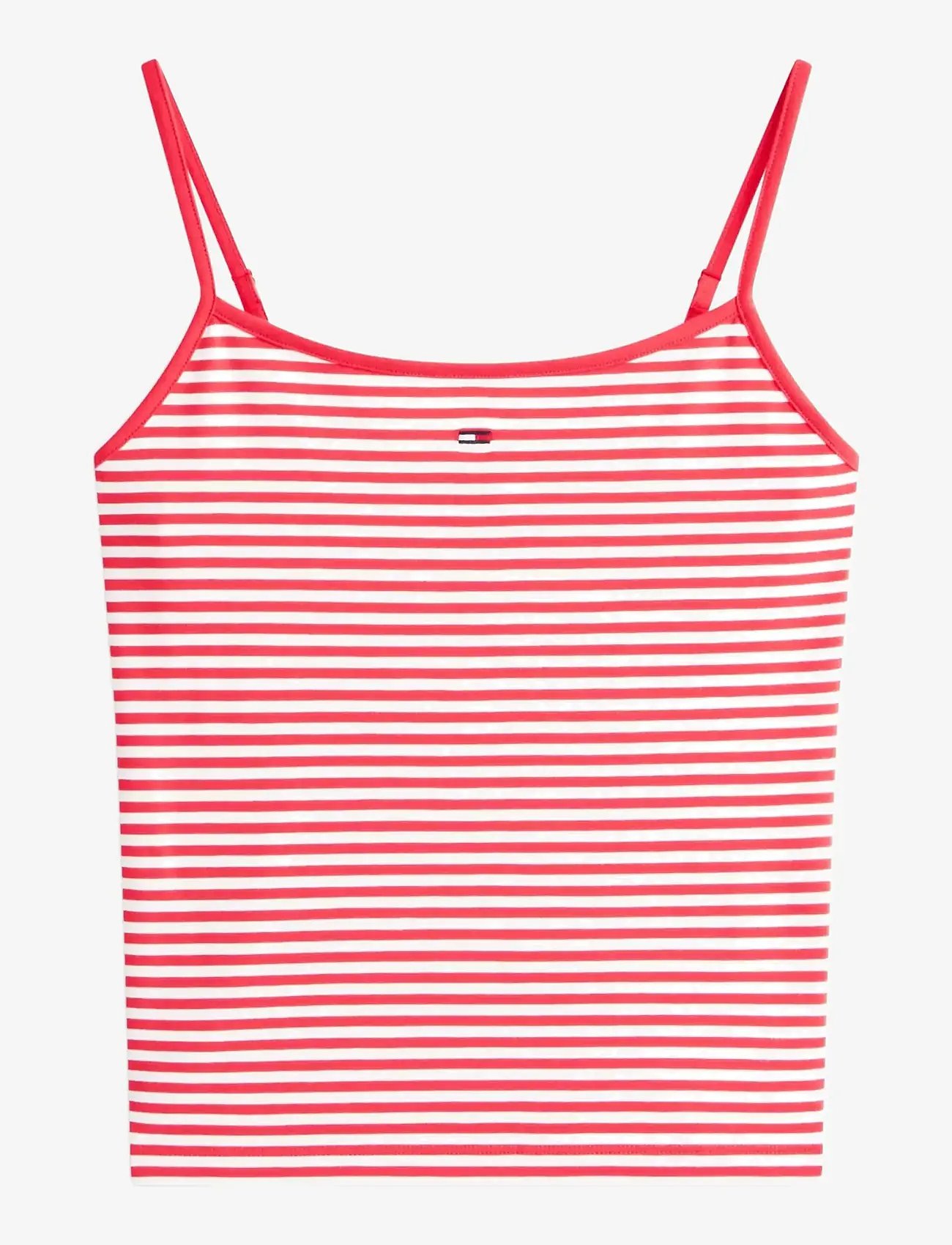 Tommy Jeans - TJW ESSENTIAL STRAP TOP EXT - tanktops - red alert   stripe - 1