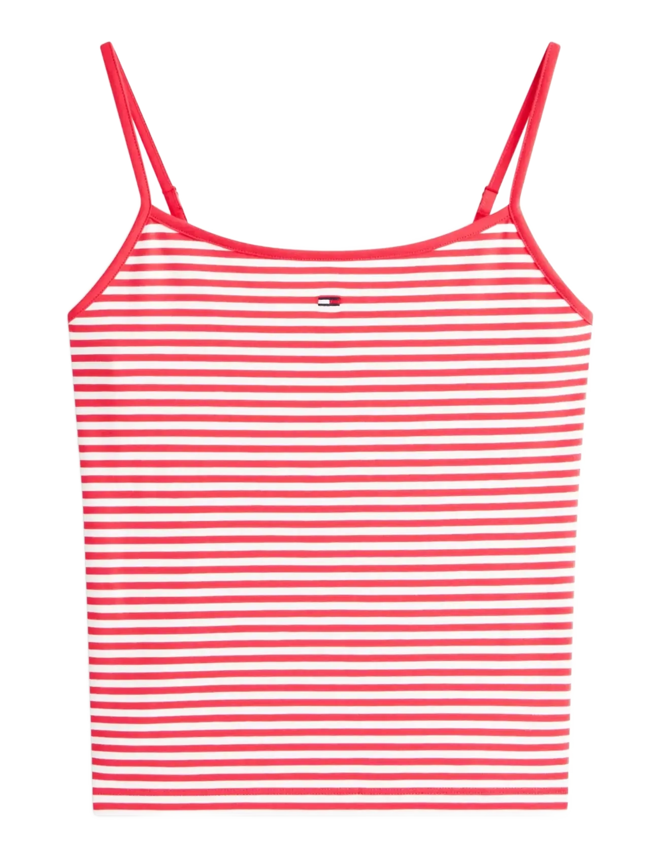 Tommy Jeans - TJW ESSENTIAL STRAP TOP EXT - Ärmellose tops - red alert stripe - 1