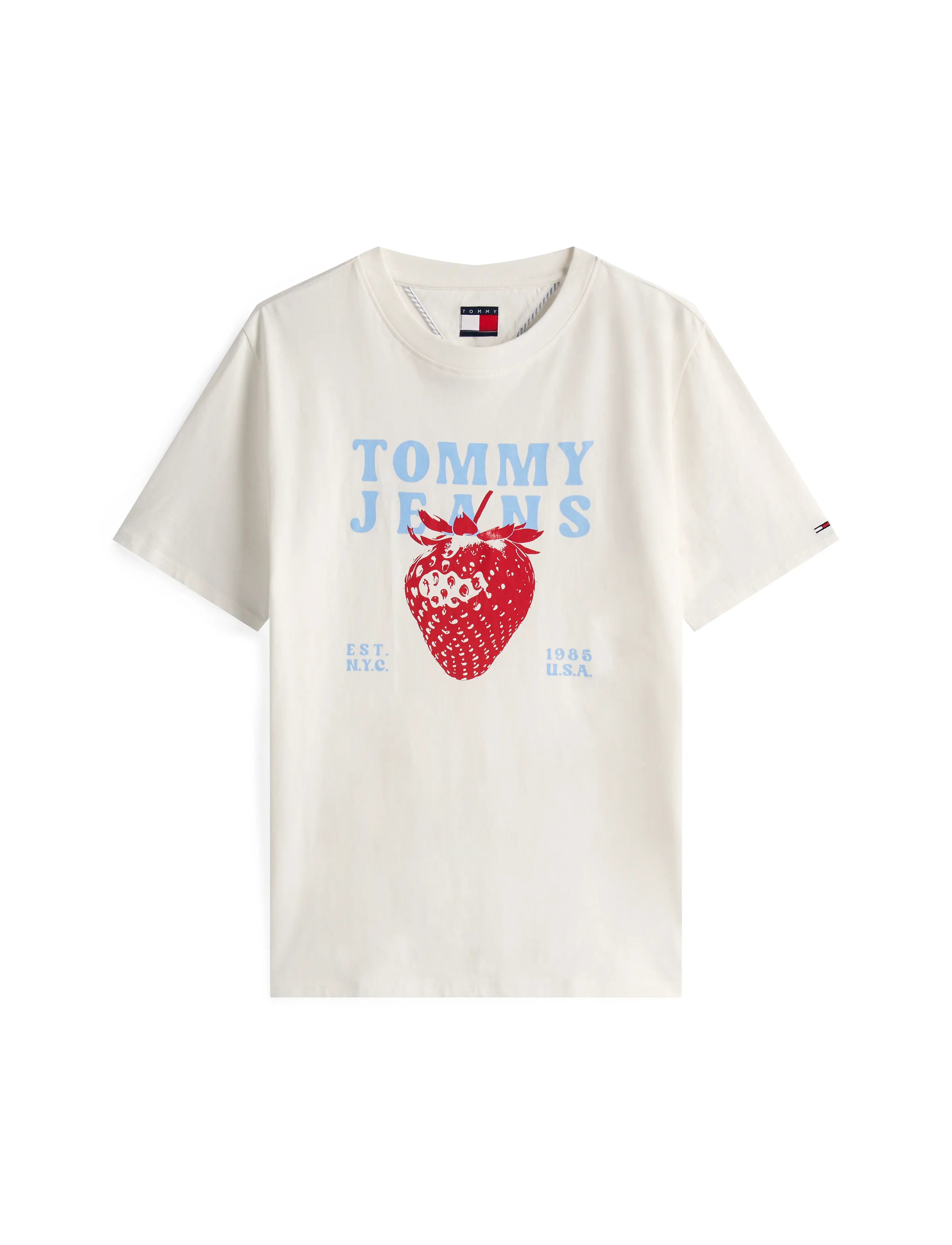 Tommy Jeans - TJW RLX TJ STRAWBERRY TEE - ecru - 5