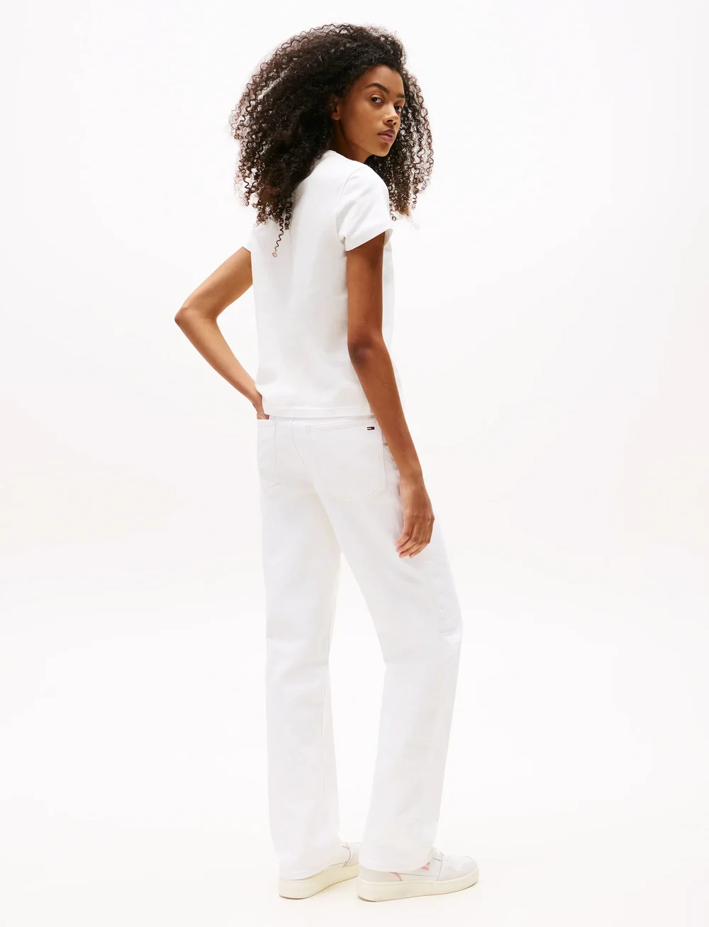 Tommy Jeans - TJW REG GRADIENT FLAG SS - t-shirts - ecru - 4