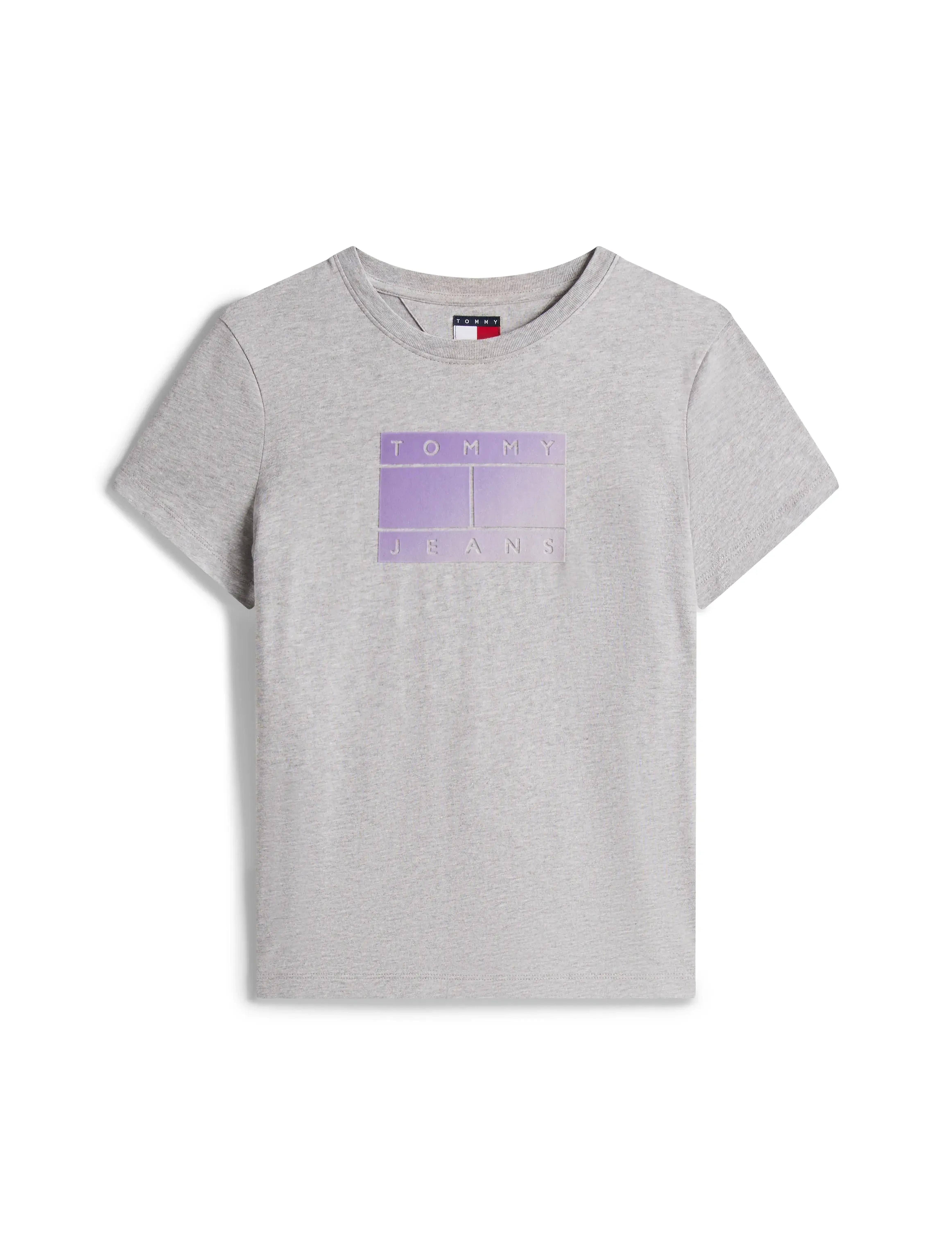 Tommy Jeans - TJW REG GRADIENT FLAG SS - t-särgid - grey htr - 5