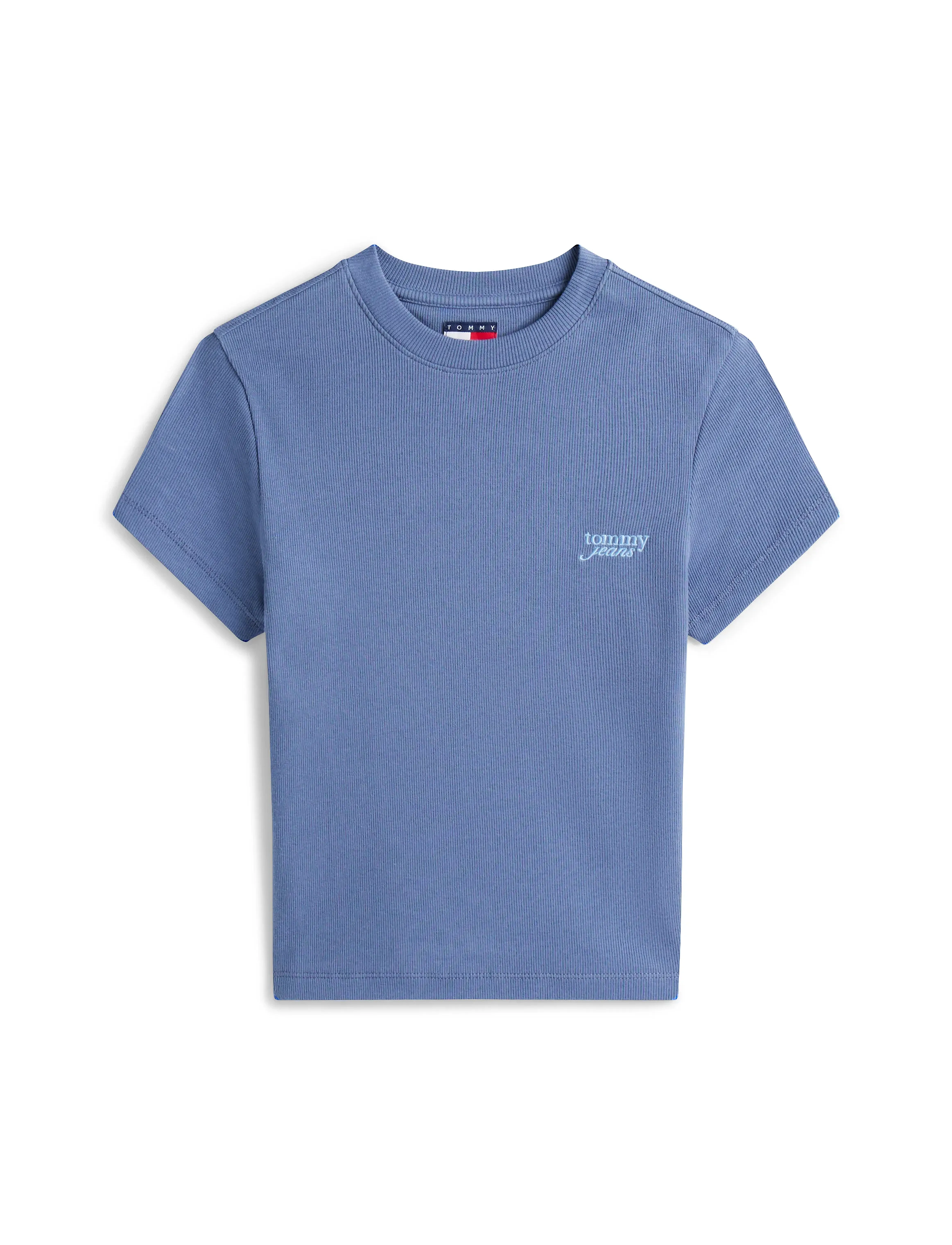 Tommy Jeans - TJW SLIM SH SCRIPT TEE - t-shirts - blue moment - 5