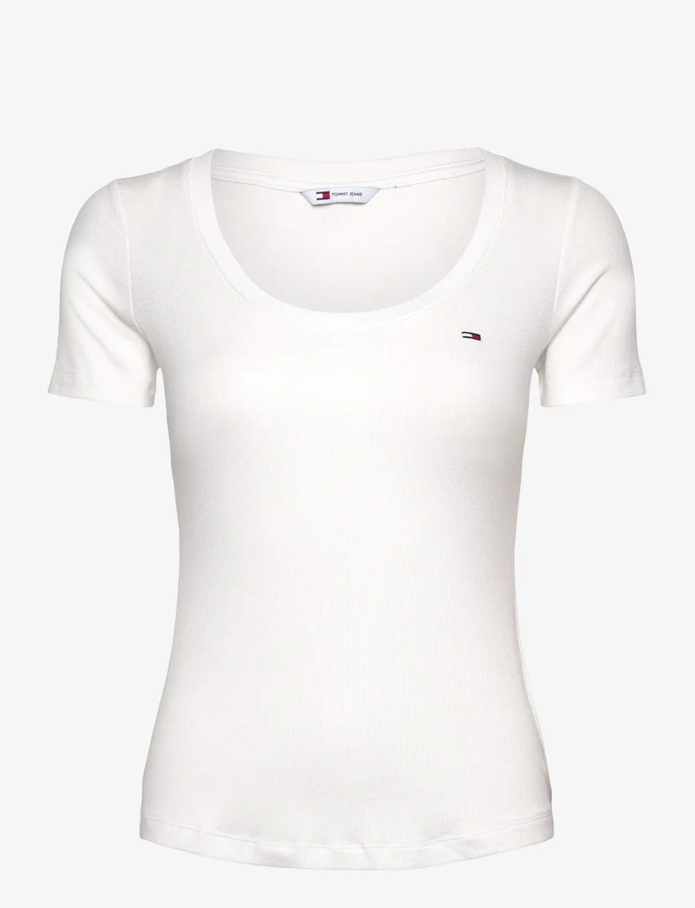 Tommy Jeans - TJW REG SOFT RIB ESSENTIAL SS - t-shirts - ecru - 1