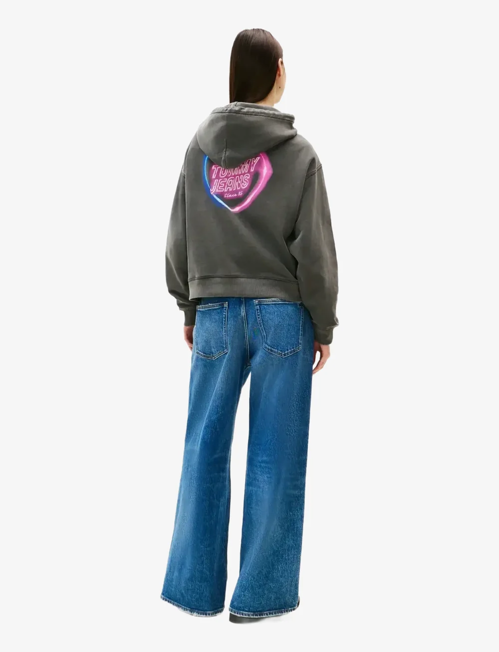 Tommy Jeans - TJW BXY NEON HOODIE EXT - hoodies - black - 2