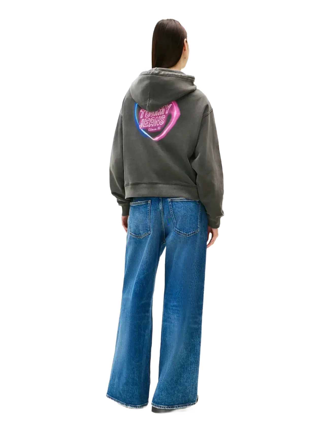 Tommy Jeans - TJW BXY NEON HOODIE EXT - black - 2