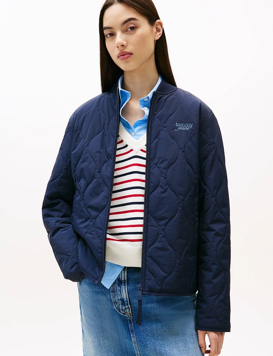 Tommy Jeans - TJW REG ONION QUILT JACKET - quiltade jackor - dark night navy - 0