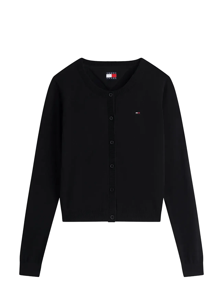 Tommy Jeans - TJW ESS CREW NECK CARDIGAN - kardiganid - black - 1