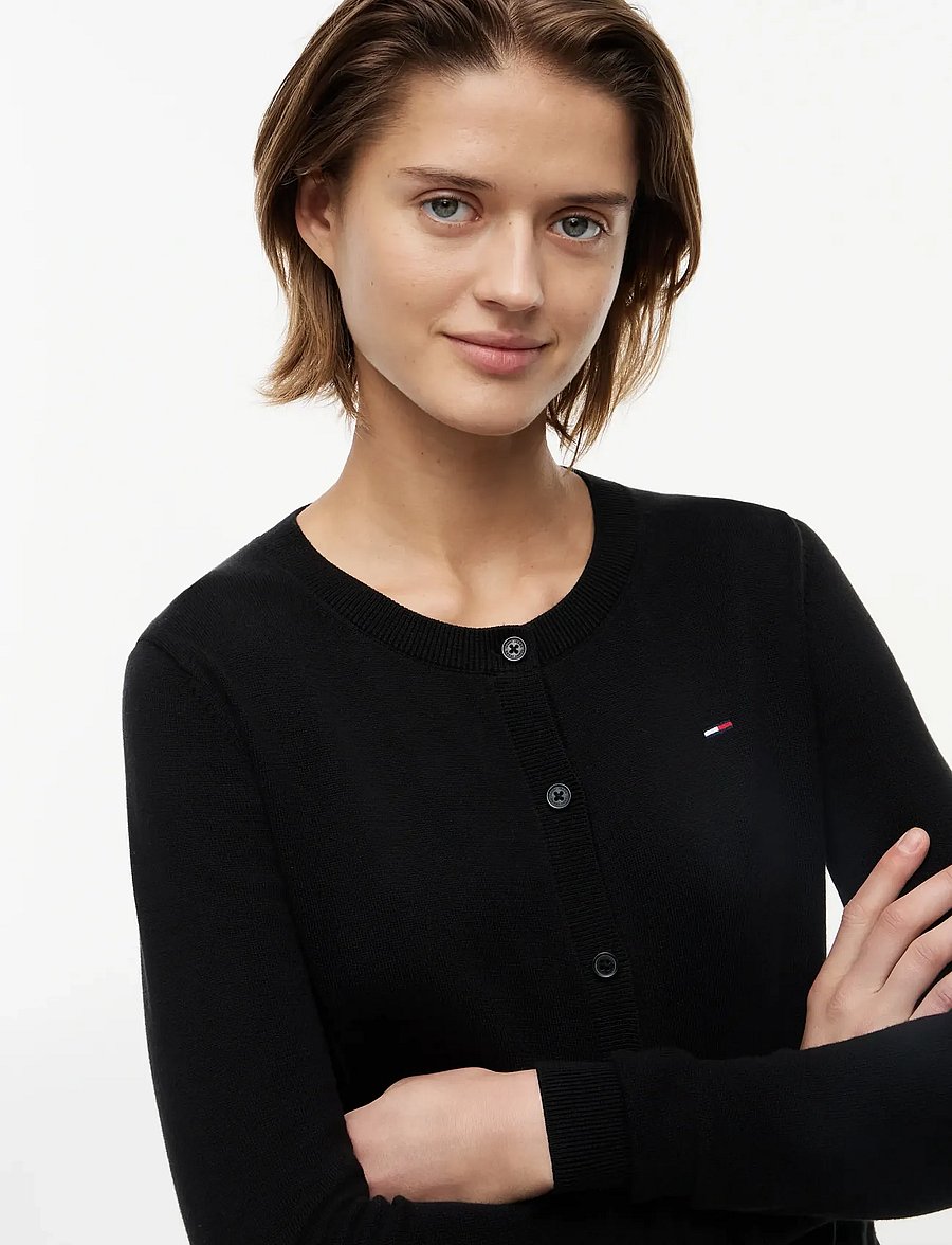 Tommy Jeans - TJW ESS CREW NECK CARDIGAN - kardiganid - black - 3