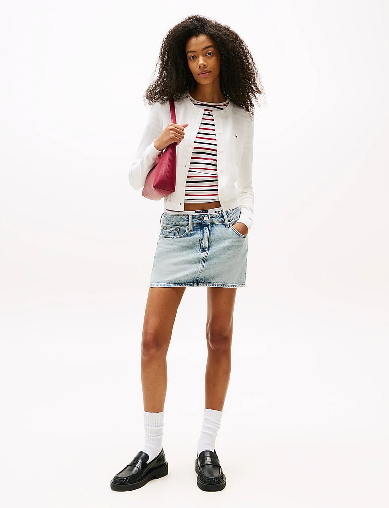 Tommy Jeans - TJW ESSENTIAL CREW NECK CARDIGAN - cardigans - ecru - 2