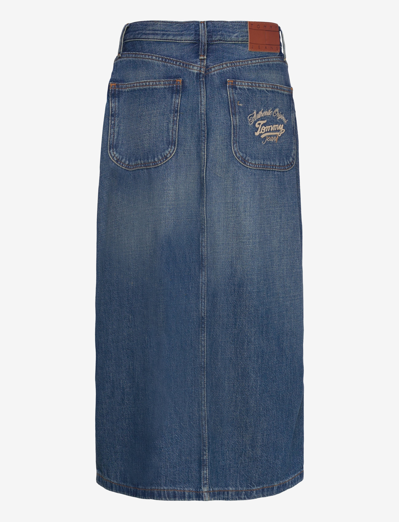 Tommy Jeans - CLAIRE MIDI SKIRT UTILITY CI2037 - denimnederdele - denim medium - 2