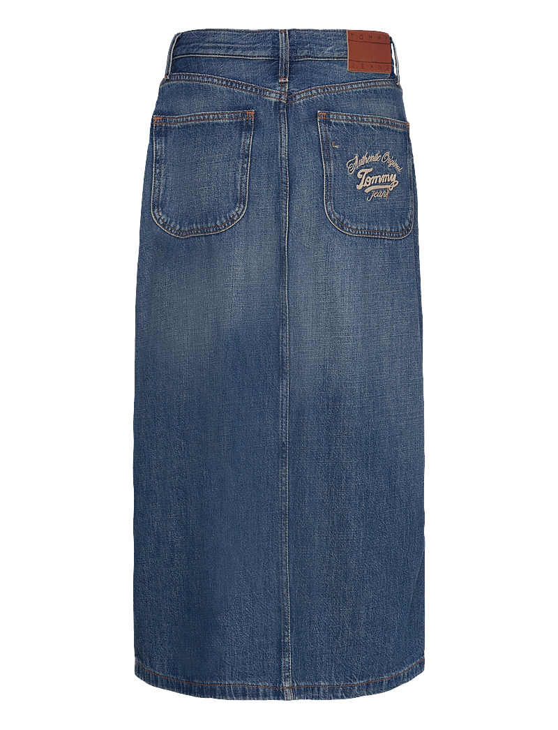 Tommy Jeans - CLAIRE MIDI SKIRT UTILITY CI2037 - denimnederdele - denim medium - 2