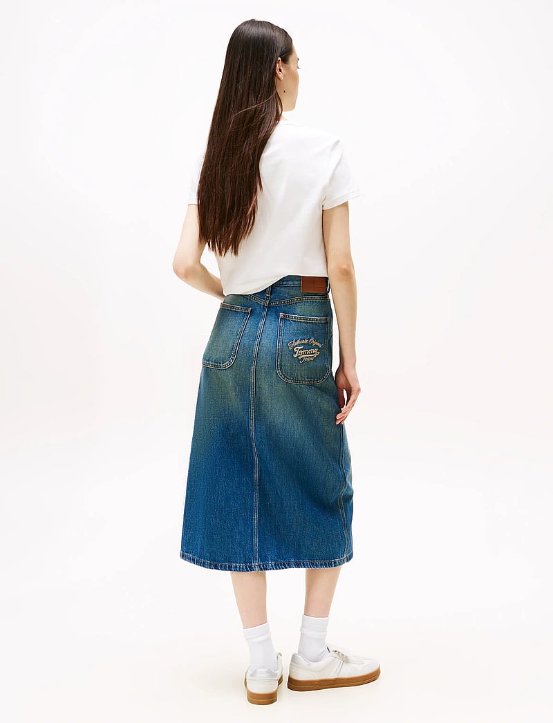 Tommy Jeans - CLAIRE MIDI SKIRT UTILITY CI2037 - denimnederdele - denim medium - 3