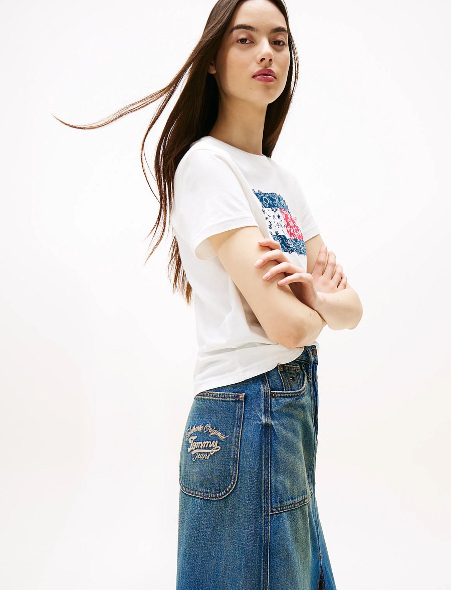 Tommy Jeans - CLAIRE MIDI SKIRT UTILITY CI2037 - denim skirts - denim medium - 5