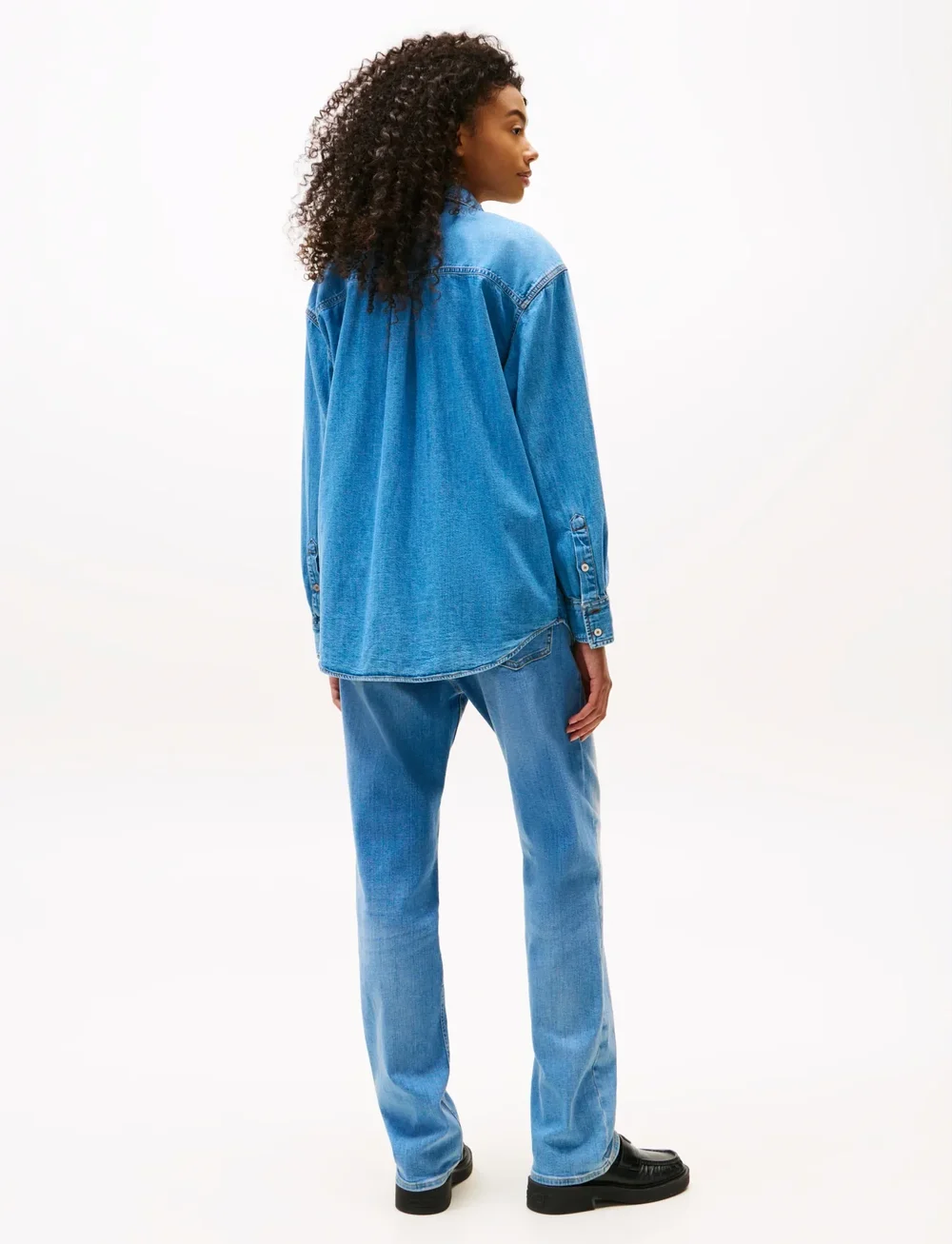 Tommy Jeans - LS RELAXED DENIM SHIRT EXT - jeansskjortor - denim medium - 3