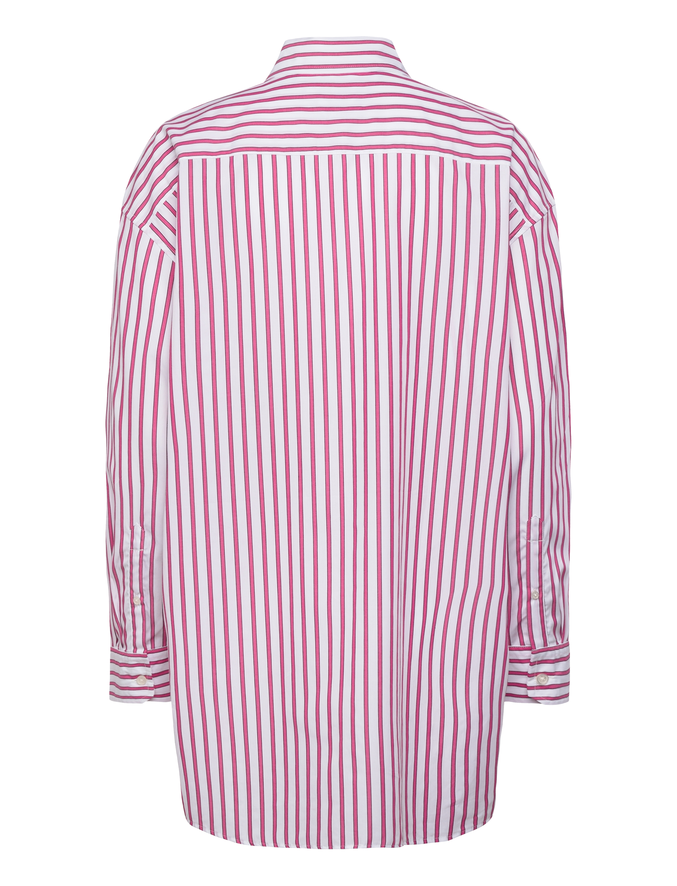 Tommy Jeans - TJW OVS MINI SHIRT DRESS EXT - skjortekjoler - ecru / pink stripe - 2