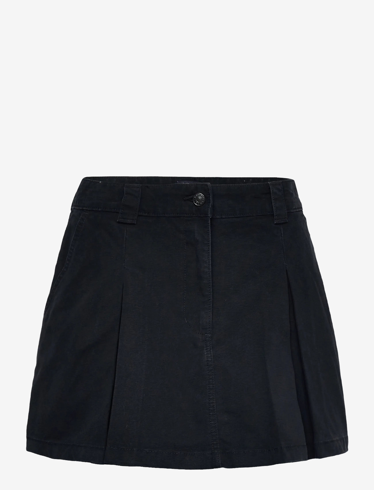 Tommy Jeans - TJW CANVAS MINI PLEATED SKIRT - jeanskjolar - black - 1