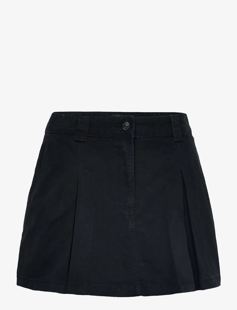 Tommy Jeans - TJW CANVAS MINI PLEATED SKIRT - džinsiniai sijonai - black - 1