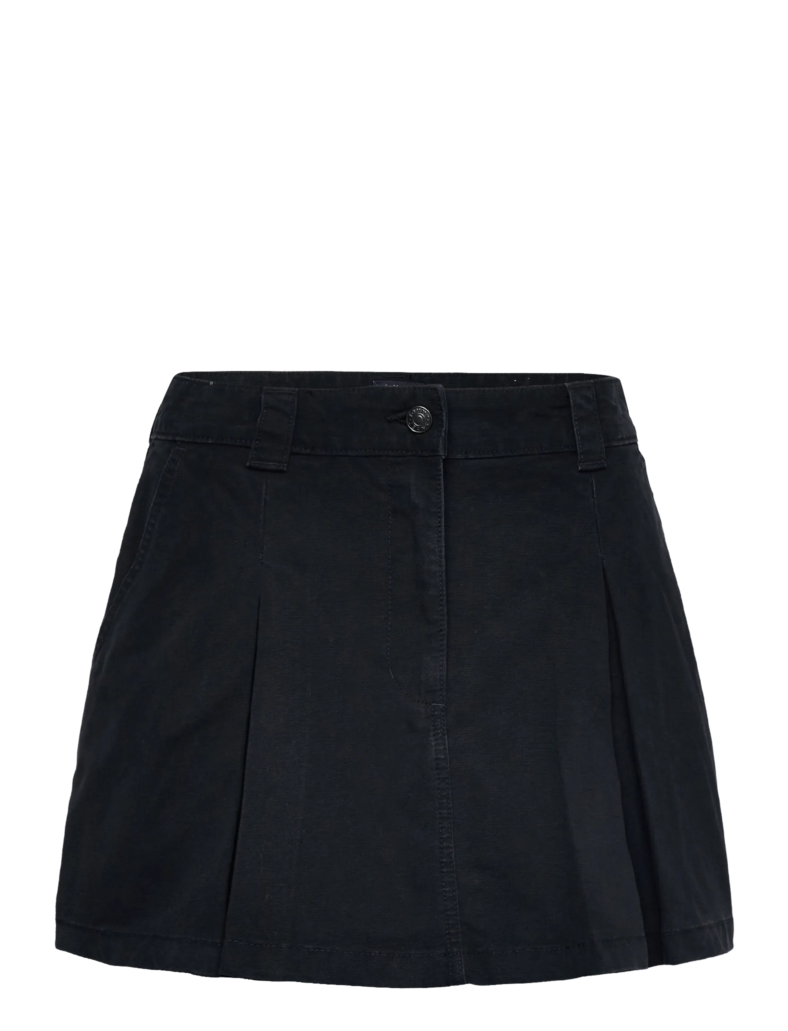 Tommy Jeans TJW CANVAS MINI PLEATED SKIRT - Kampagne - BLACK / black