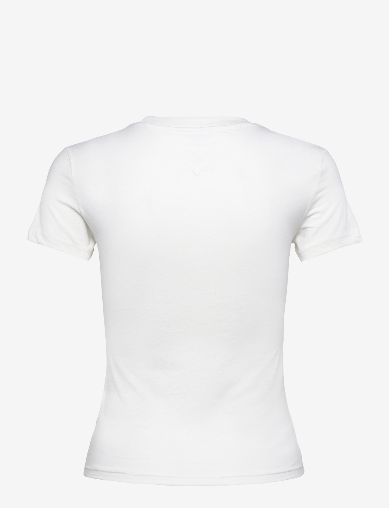 Tommy Jeans - TJW SLIM LINEAR SS TEE EXT - sügisesed riided - ancient white - 1