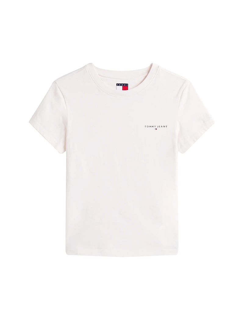 Tommy Jeans - TJW SLIM LINEAR SS TEE EXT - t-shirts - ancient white - 5