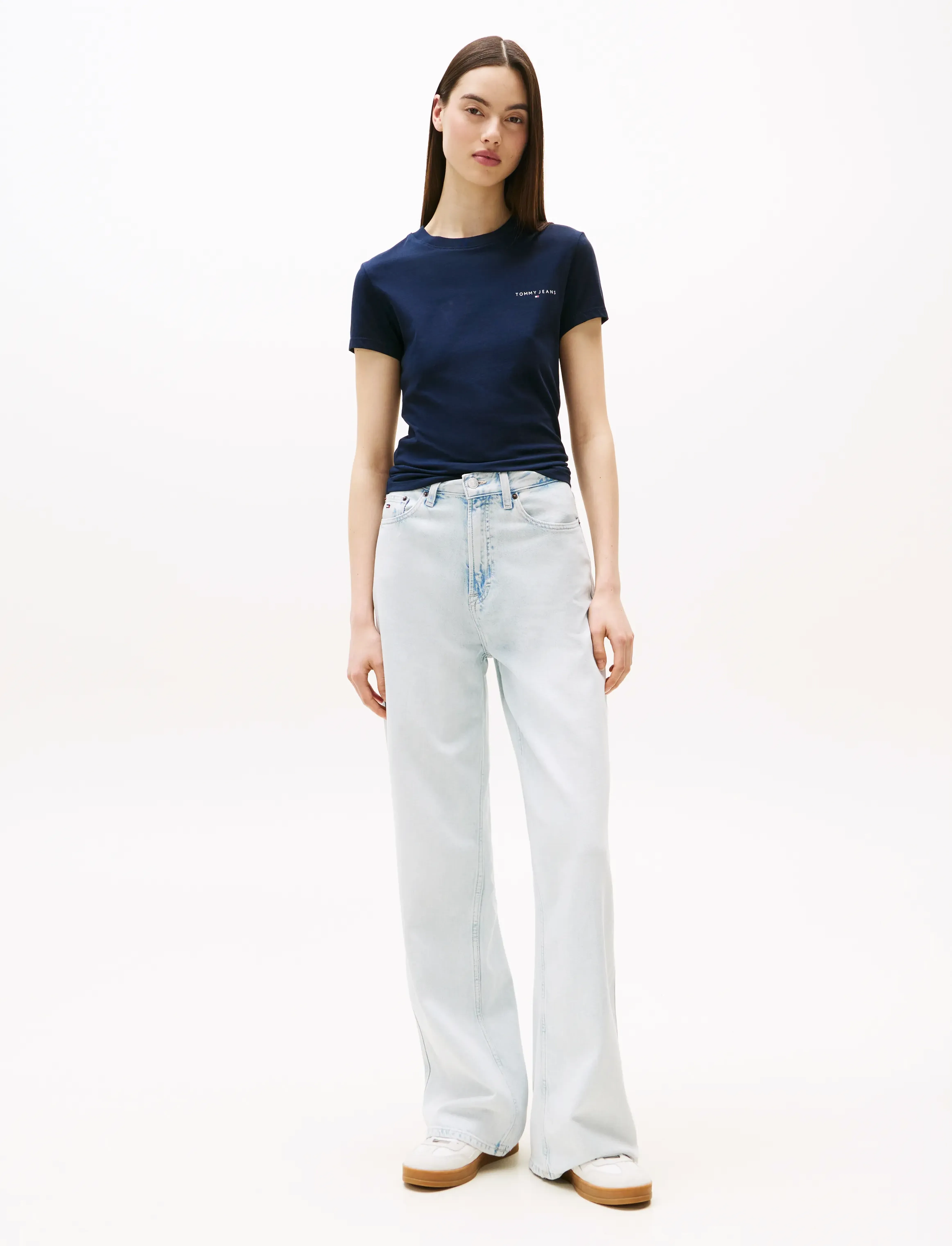 Tommy Jeans - TJW SLIM LINEAR SS TEE EXT - dark night navy - 3