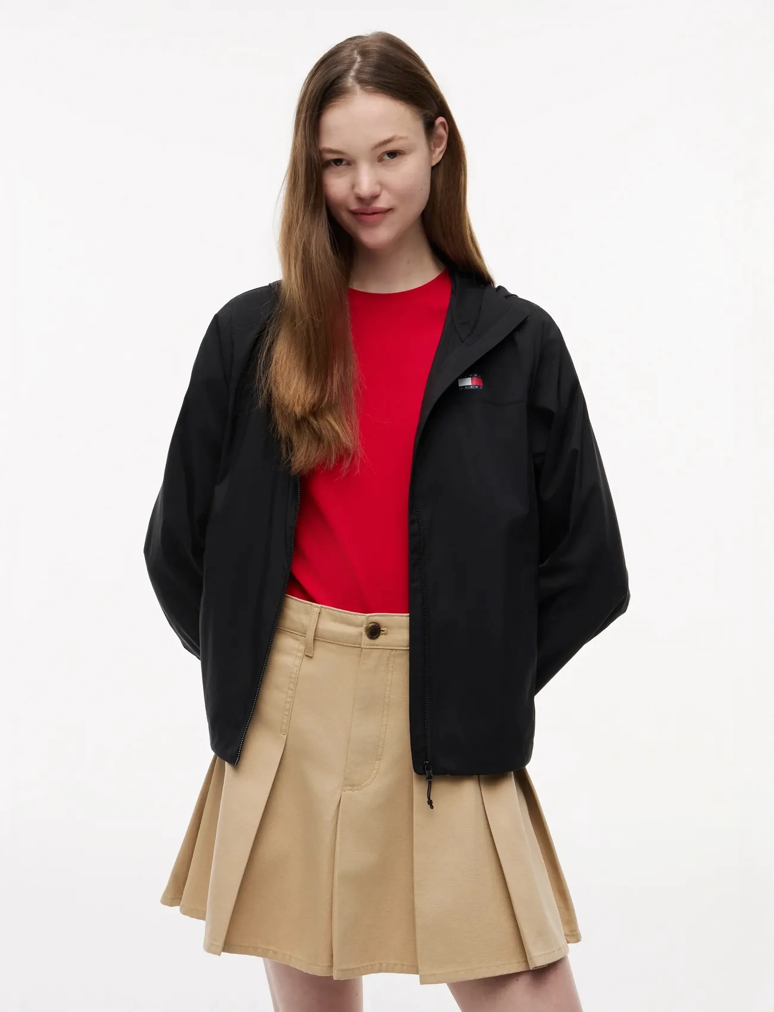 Tommy Jeans Tjw Outdoor Shell Jacket, Kvinder, Hætte Skaljakke, Sort, Str: S