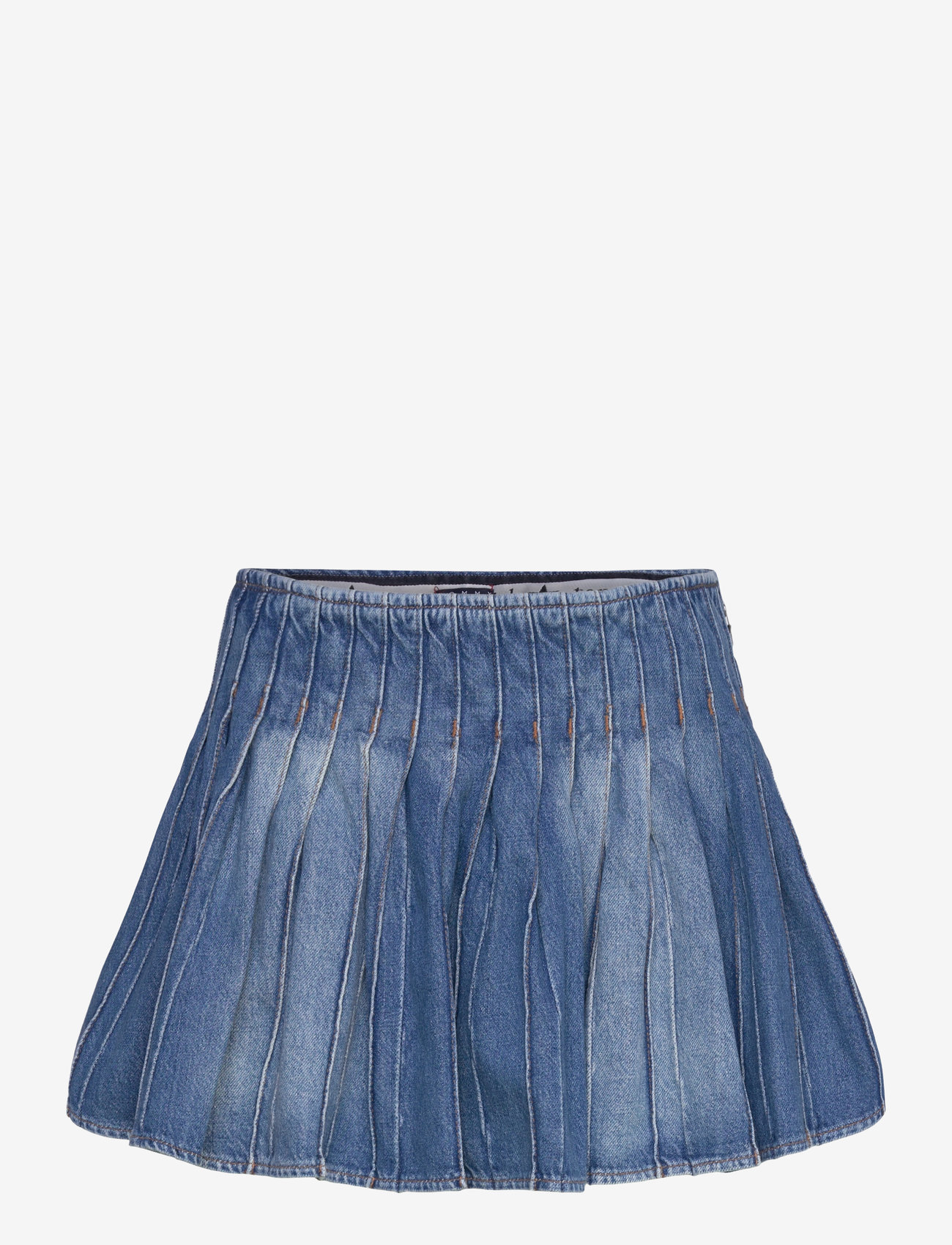 Tommy Jeans - TOMMY GIRL PLEATED DENIM SKIRT - plisserede nederdele - indigo wash - 1