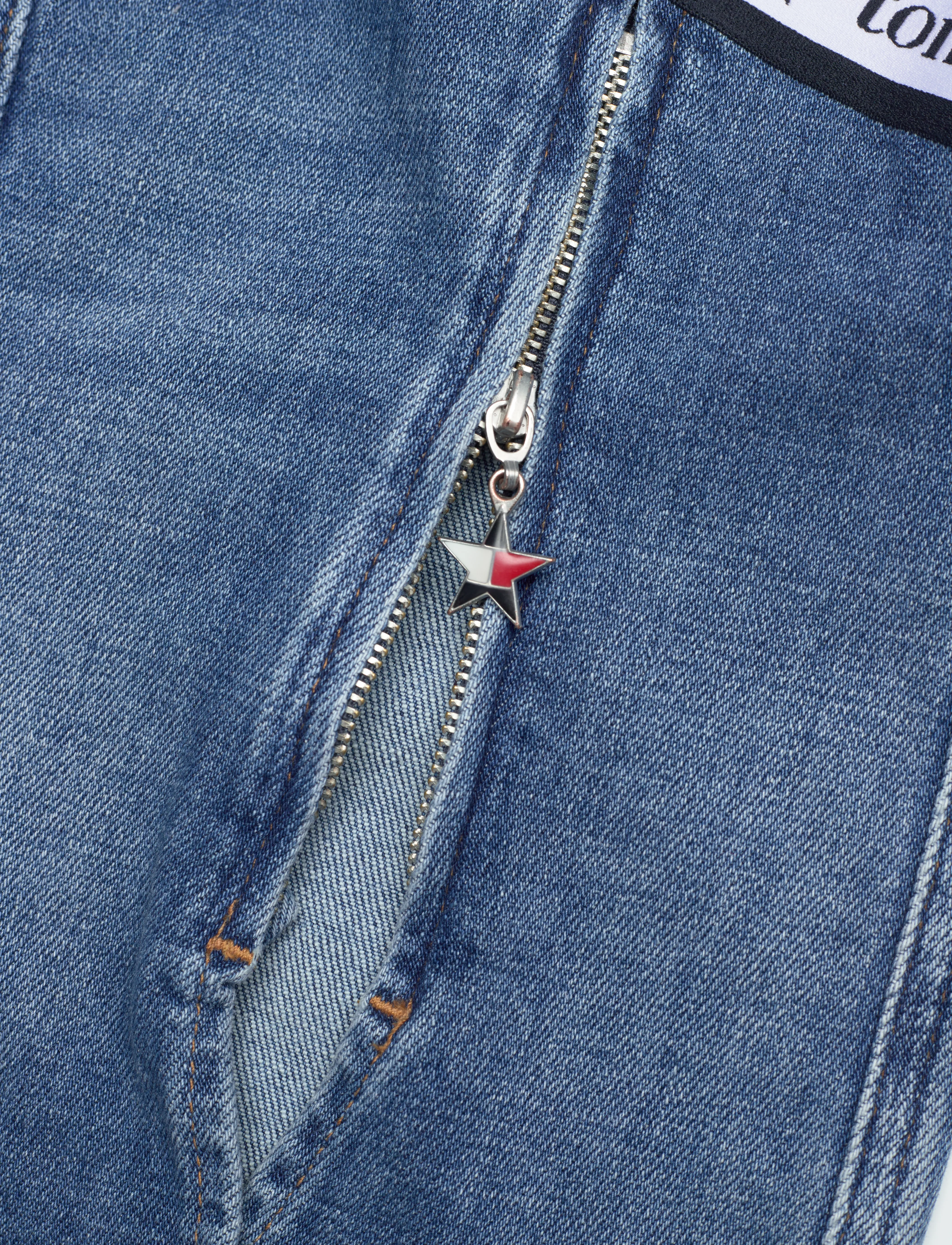 Tommy Jeans - TOMMY GIRL DENIM TUBE TOP - hauts sans manches - indigo wash / ecru - 5