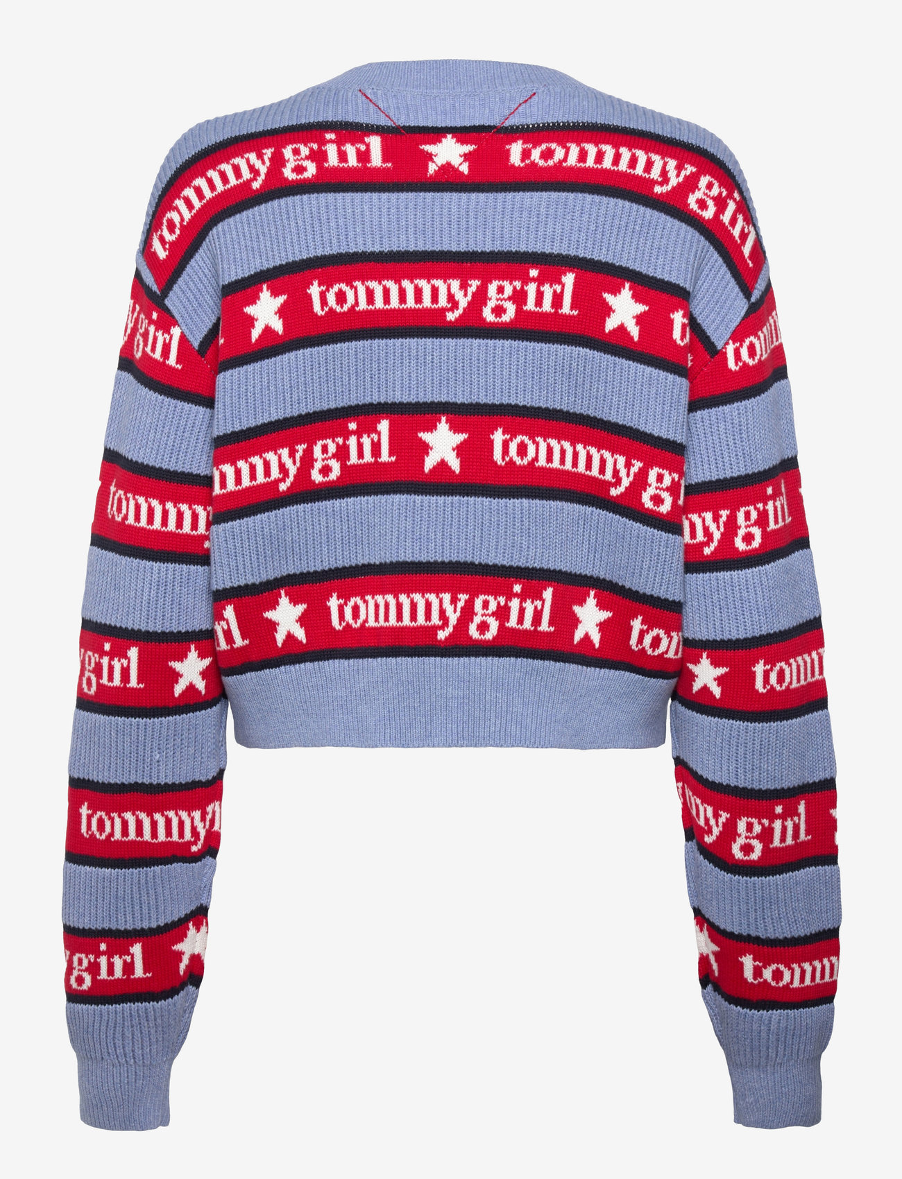 Tommy Jeans - TOMMY GIRL STRIPE SWEATER - striktrøjer - sweet blue - 2