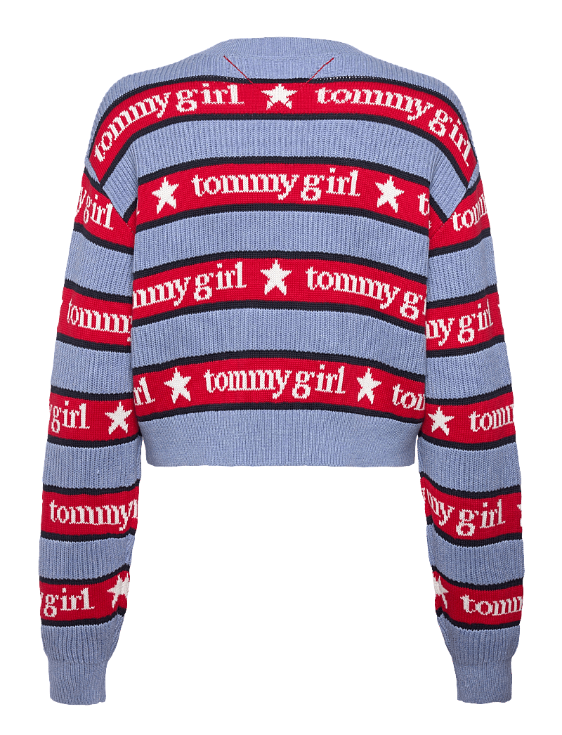 Tommy Jeans - TOMMY GIRL STRIPE SWEATER - pullover - sweet blue - 2