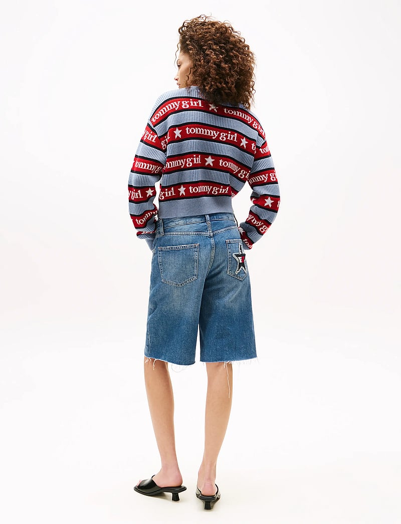 Tommy Jeans - TOMMY GIRL STRIPE SWEATER - pullover - sweet blue - 4