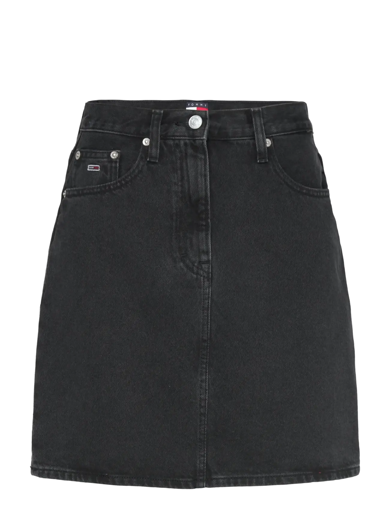 Tommy Jeans MOM SKIRT BI8080 - Nederdele - DENIM BLACK / black