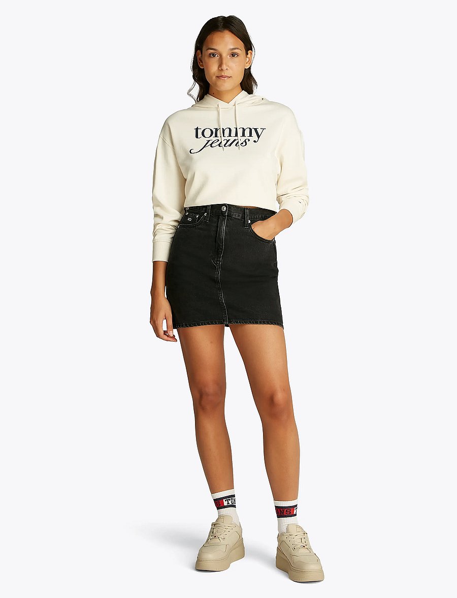 Tommy Jeans - MOM SKIRT BI8080 - jeanskjolar - denim black - 4