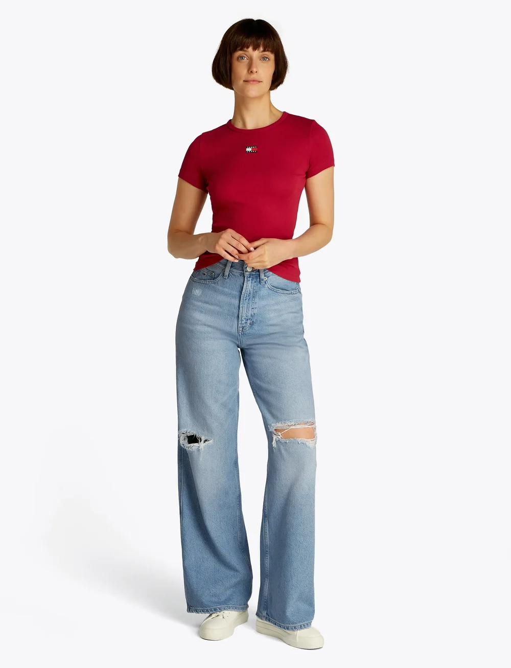 Tommy Jeans - CLAIRE HR WD BI6019 - wide leg jeans - denim light - 4