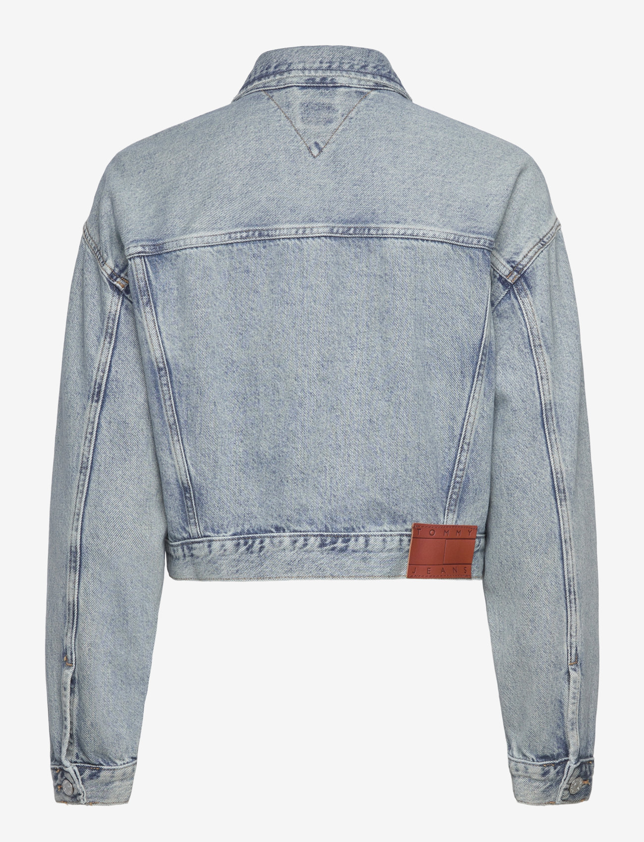 Tommy Jeans - OVSZ CROP TRUCKER JACKET BI6012 - jeansjacken - denim light - 2