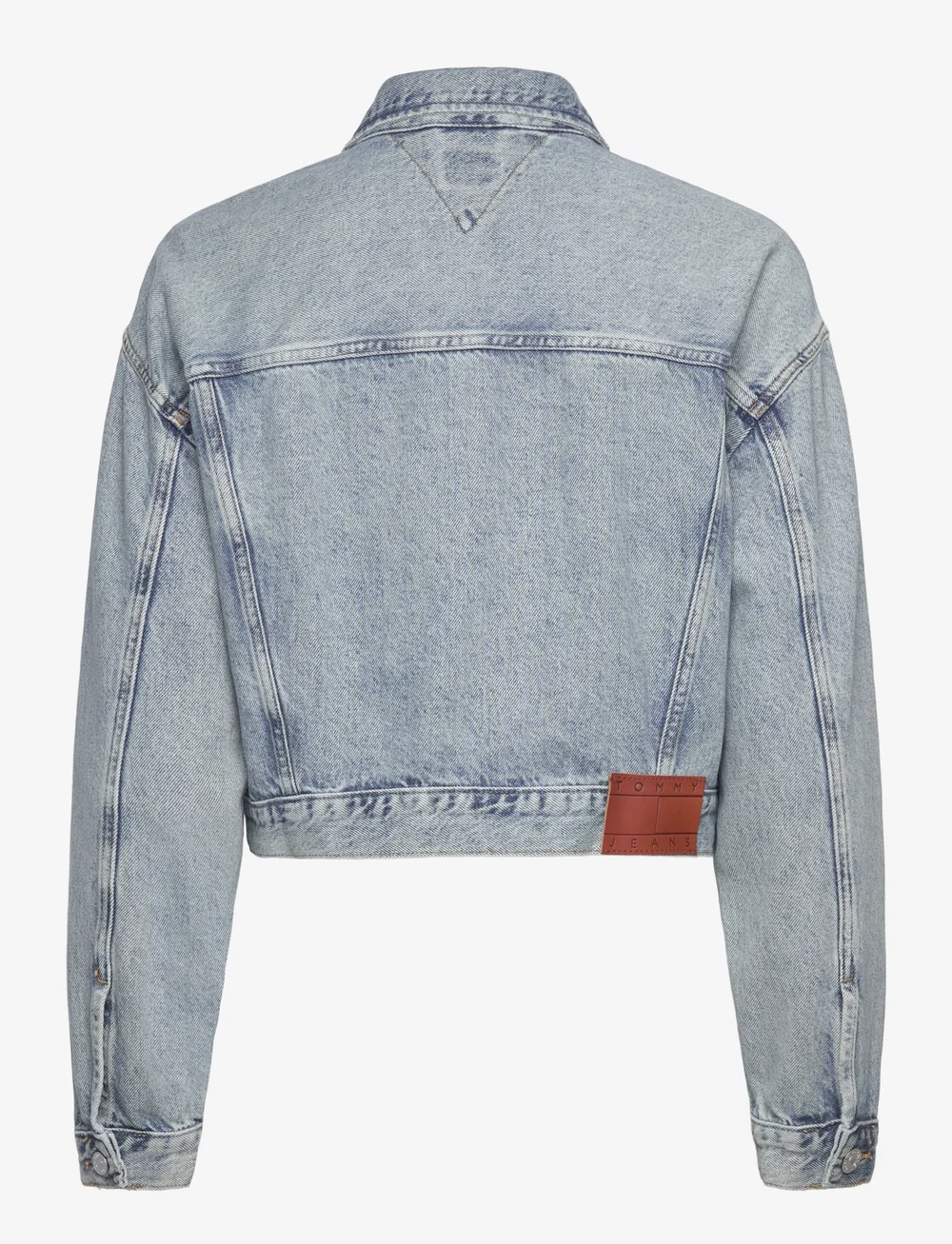 Tommy Jeans - OVSZ CROP TRUCKER JACKET BI6012 - jeansjackor - denim light - 2