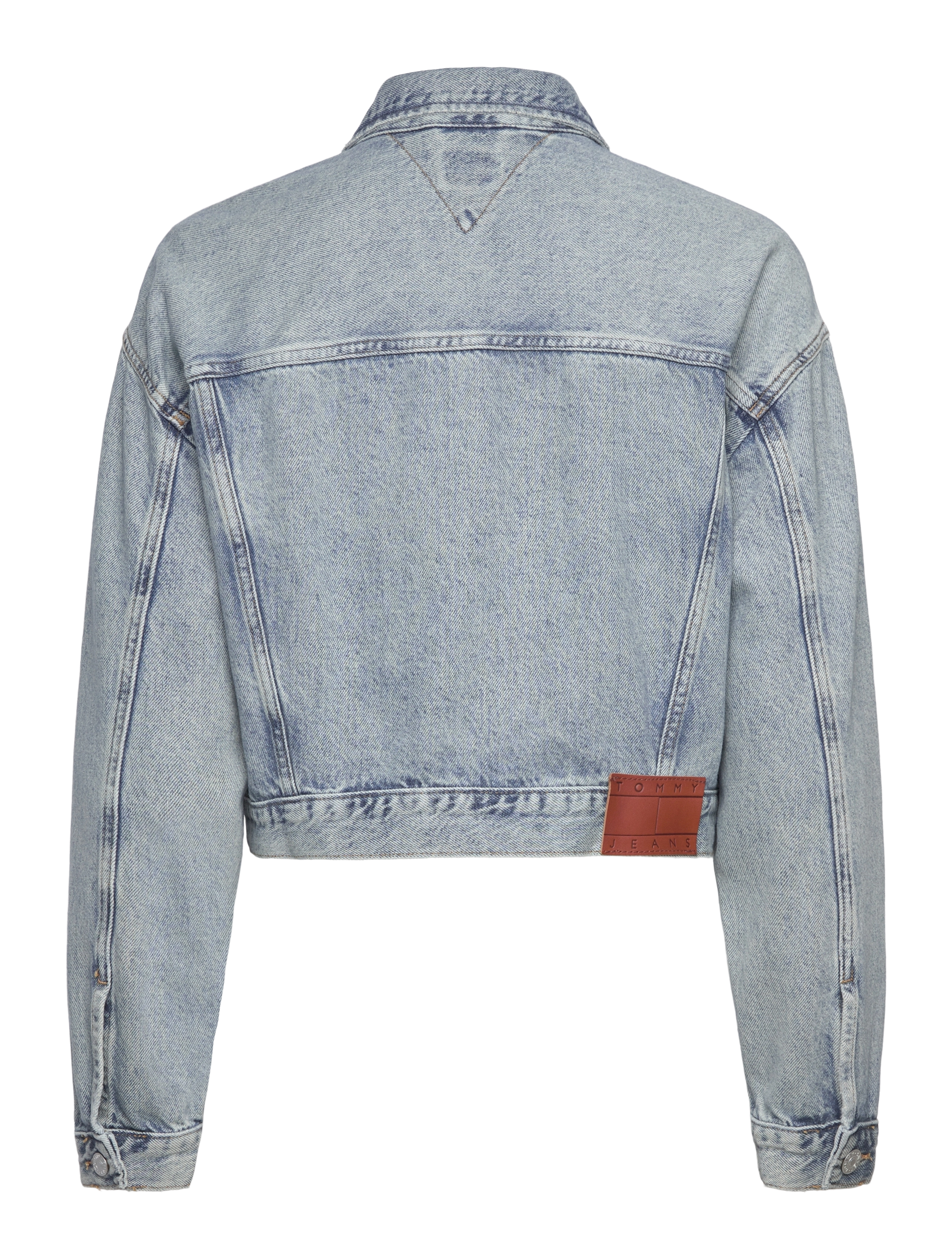 Tommy Jeans - OVSZ CROP TRUCKER JACKET BI6012 - denim light - 2