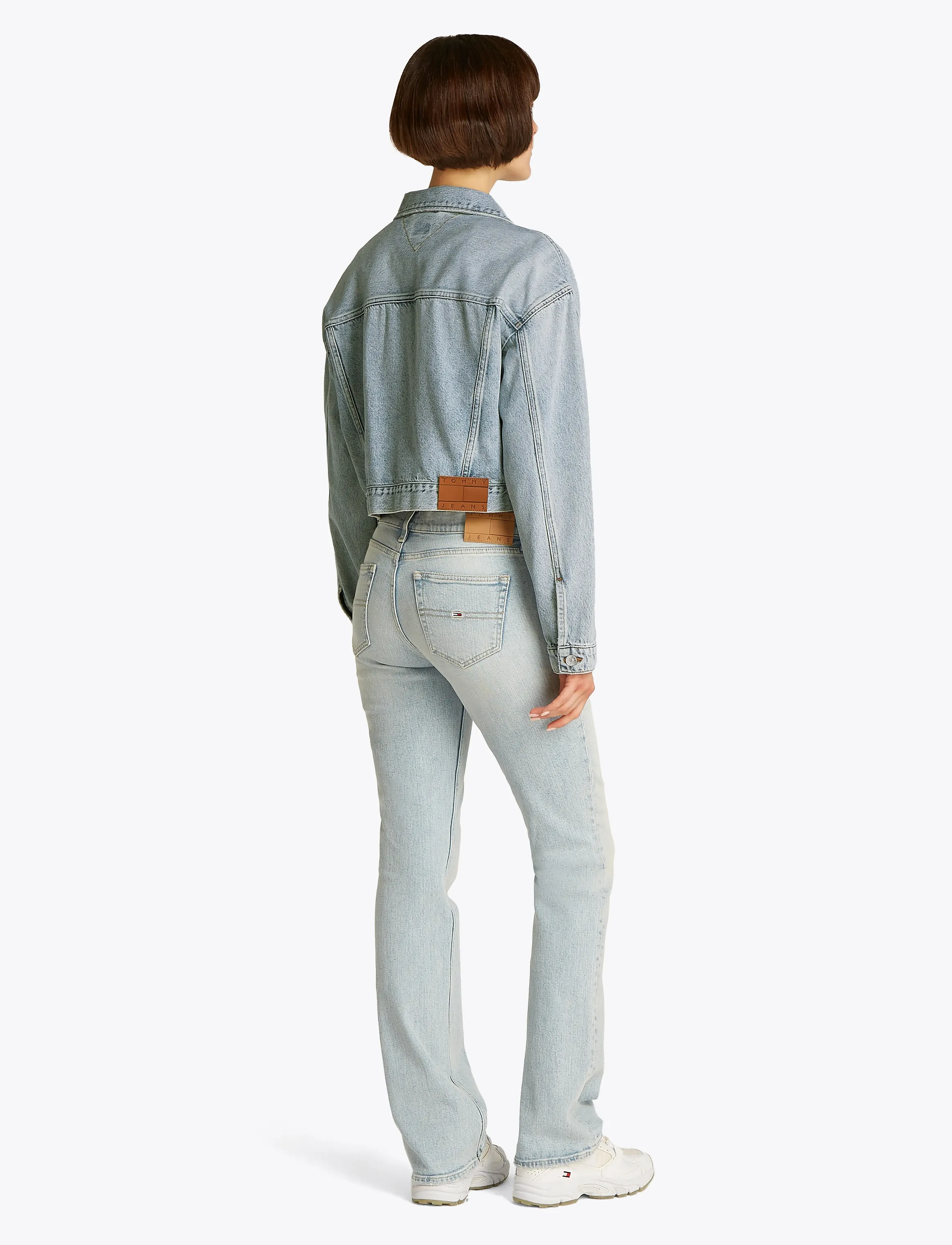 Tommy Jeans - OVSZ CROP TRUCKER JACKET BI6012 - denim light - 3