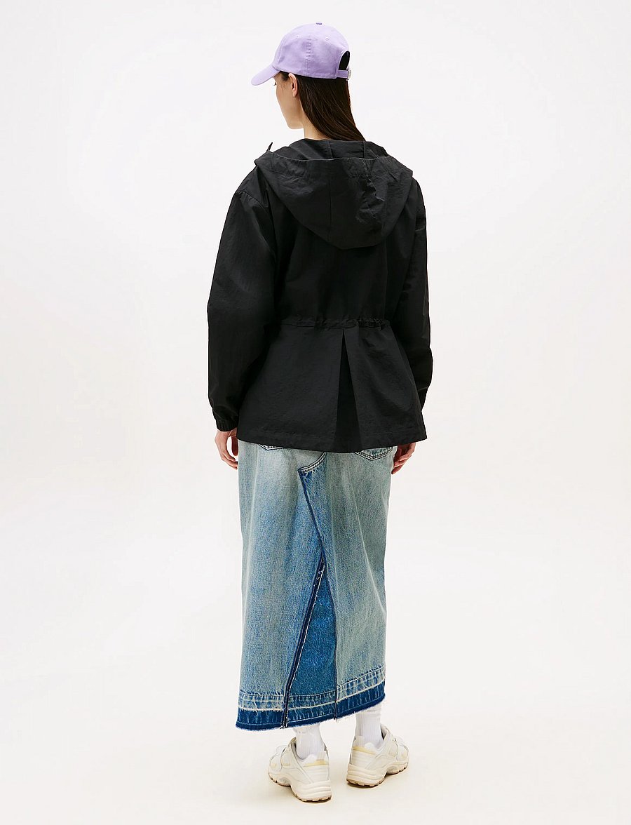 Tommy Jeans - TJW MIDI HOODED WINDBREAKER - tuulejoped - black - 3
