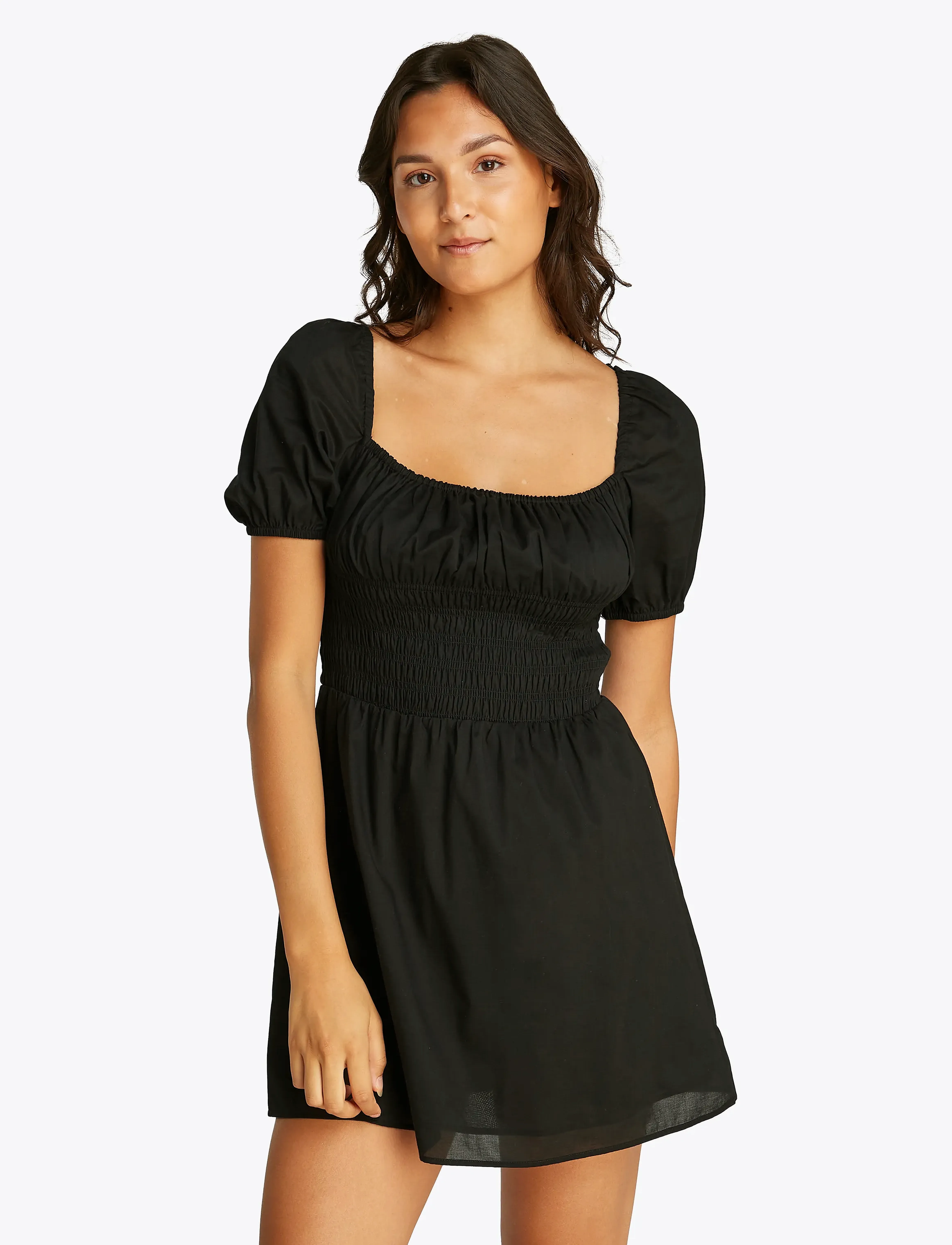 Tommy Jeans Tjw Cotton Voile Mini Dress Ext, XS, Dresses, Schwarz - Short Dress, Frauen