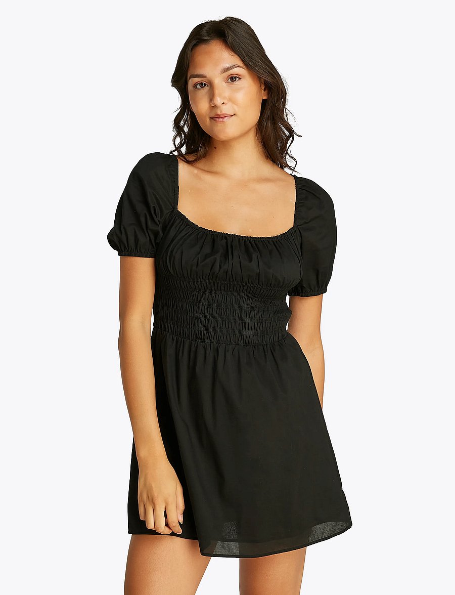 Tommy Jeans - TJW COTTON VOILE MINI DRESS EXT - konfirmation - black - 0