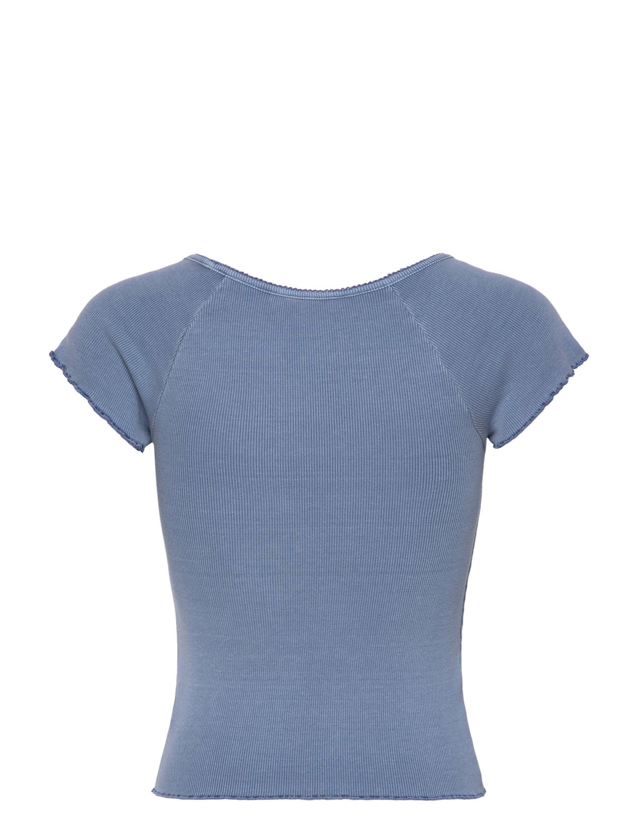 Tommy Jeans - TJW SLIM VNECK GMD RIB SS - colorado blue - 2