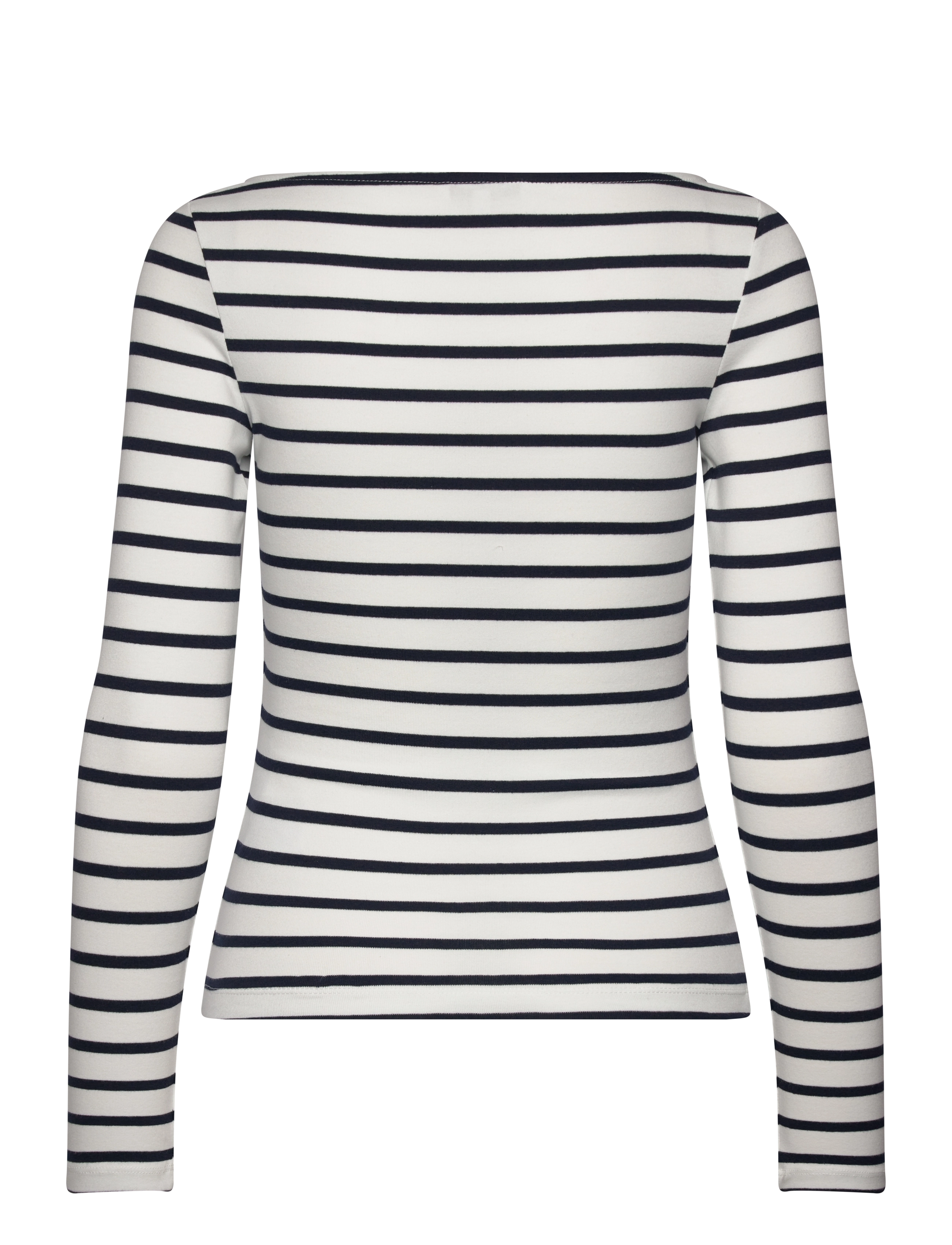 Tommy Jeans - TJW BOAT NECK TOP LS - ecru / navy stripe - 2