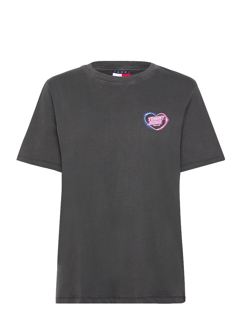 Tommy Jeans - TJW RLX NEON SS TEE EXT - t-särgid - black - 1