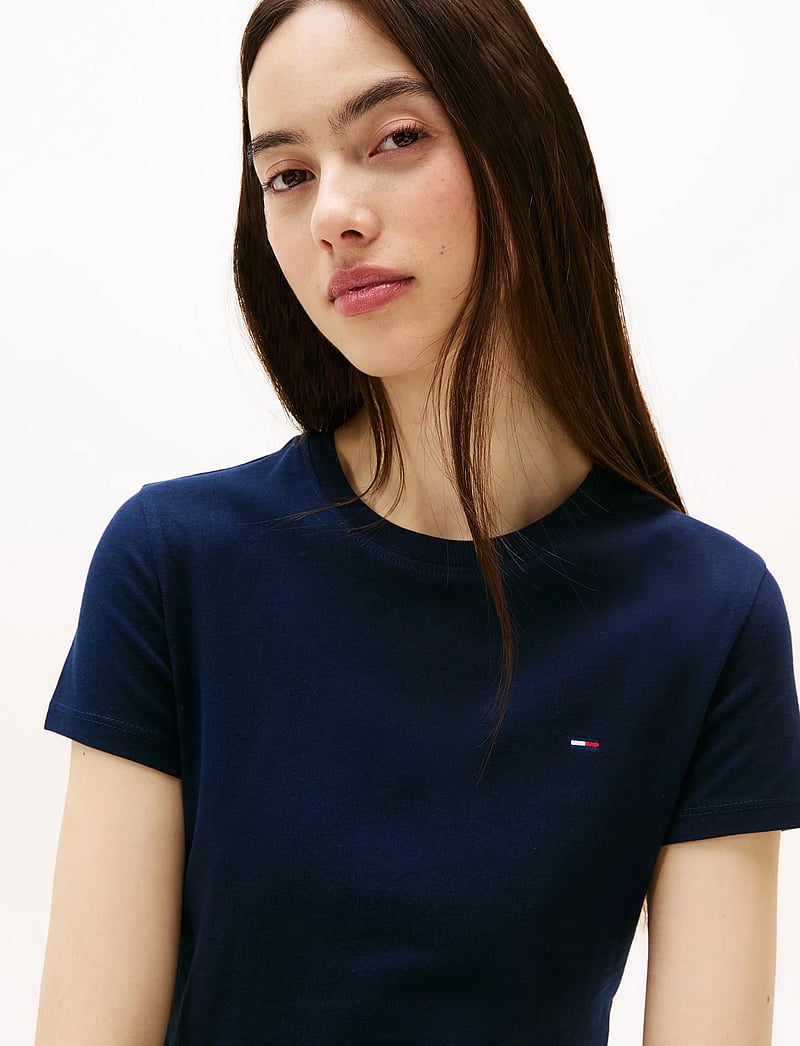 Tommy Jeans - TJW 2PACK C-NECK TEE - t-shirts - ecru / dark night navy - 2