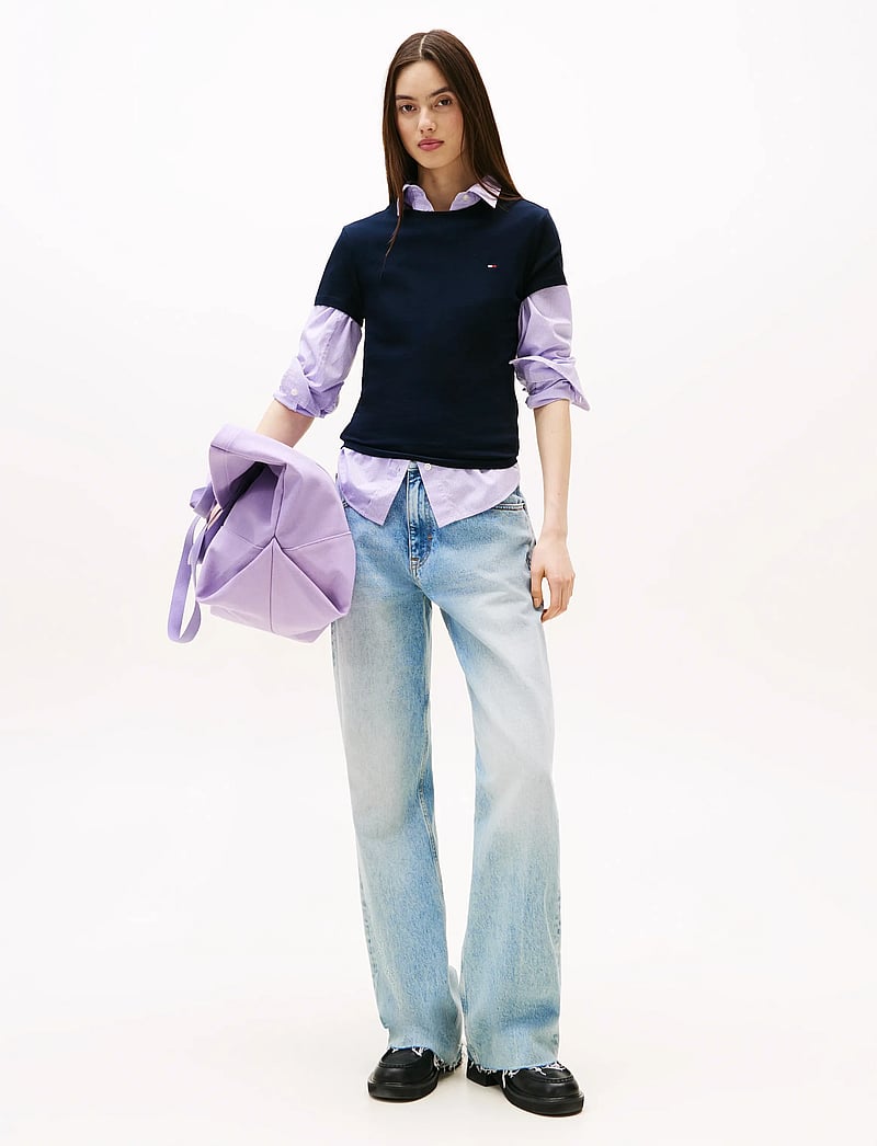 Tommy Jeans - TJW 2PACK C-NECK TEE - t-shirts - ecru / dark night navy - 4